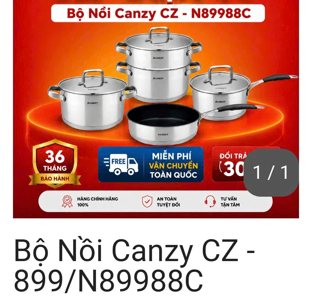 Bộ nồi Canzy CZ - 899/N89988C