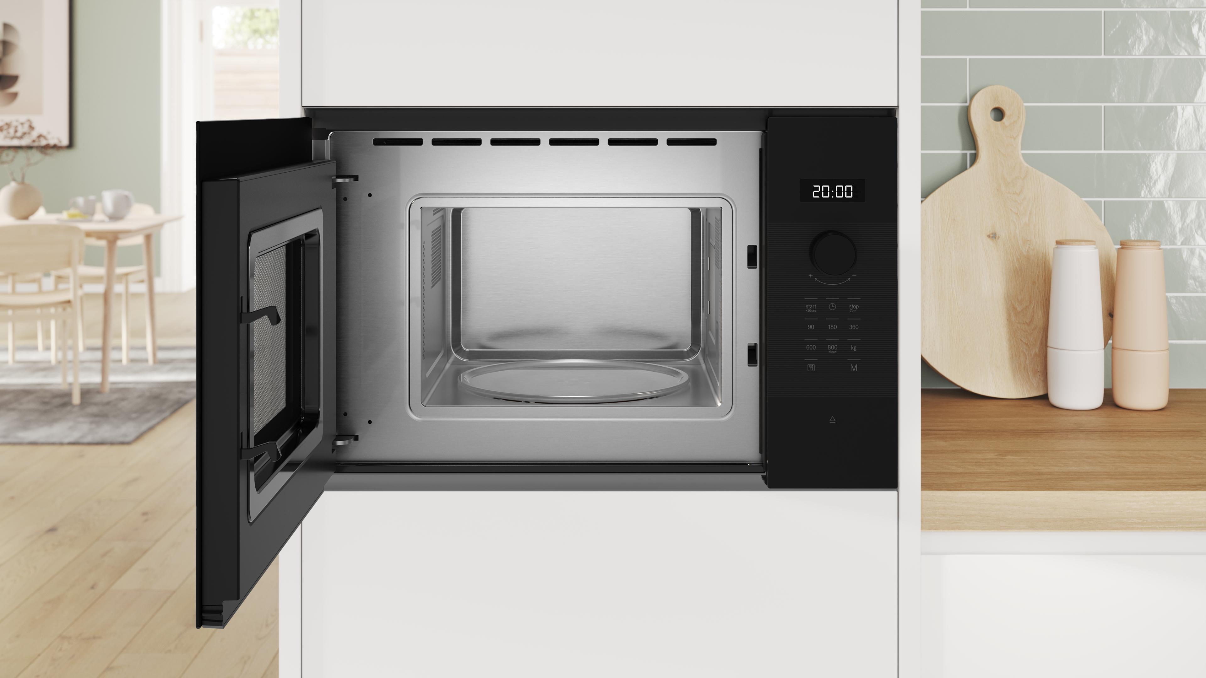 Lò vi sóng âm tủ kính đen 20L Serie 4 Bosch BFL524MB2