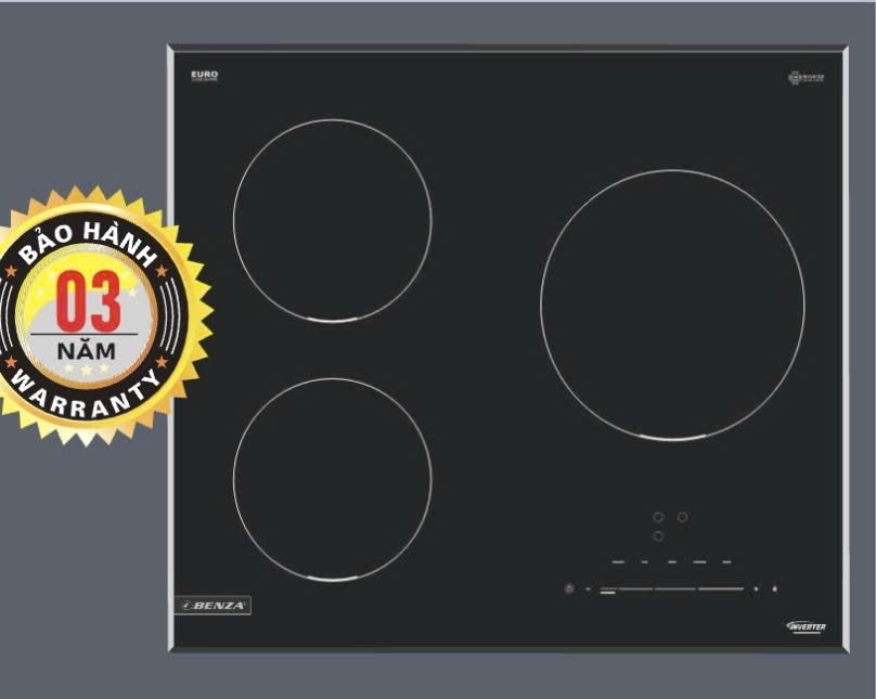 Bếp từ 3 vùng nấu Benza Bz-383SI