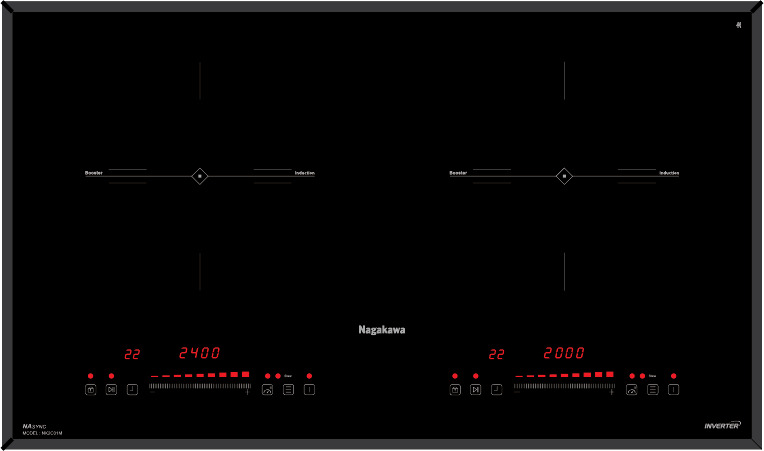 Bếp Từ Âm 2 Vùng Nấu Nagakawa NK2C01M
