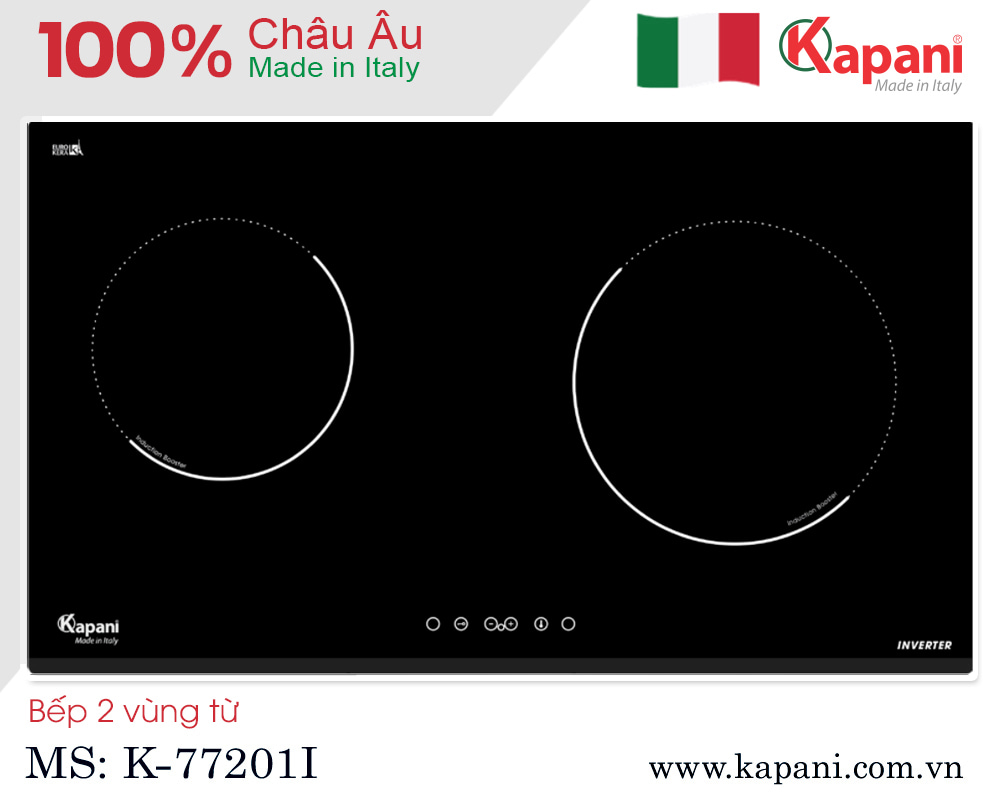 Bếp 2 từ Châu Âu K-77201I