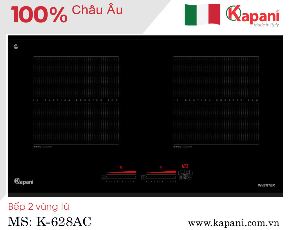 Bếp 2 từ Châu Âu K-628AC