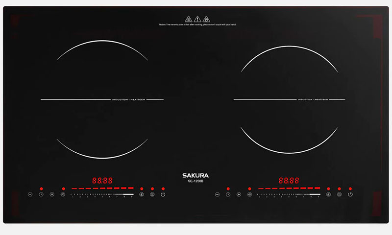 Bếp từ đôi Sakura SE-1250B