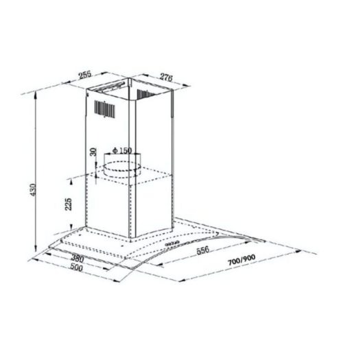 Máy Hút Mùi GrandX GX H70C62B