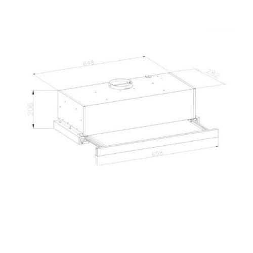 Máy hút mùi âm tủ GrandX GX H70F58G
