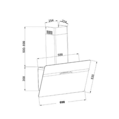 Máy hút mùi áp tường GrandX GX H70S86G