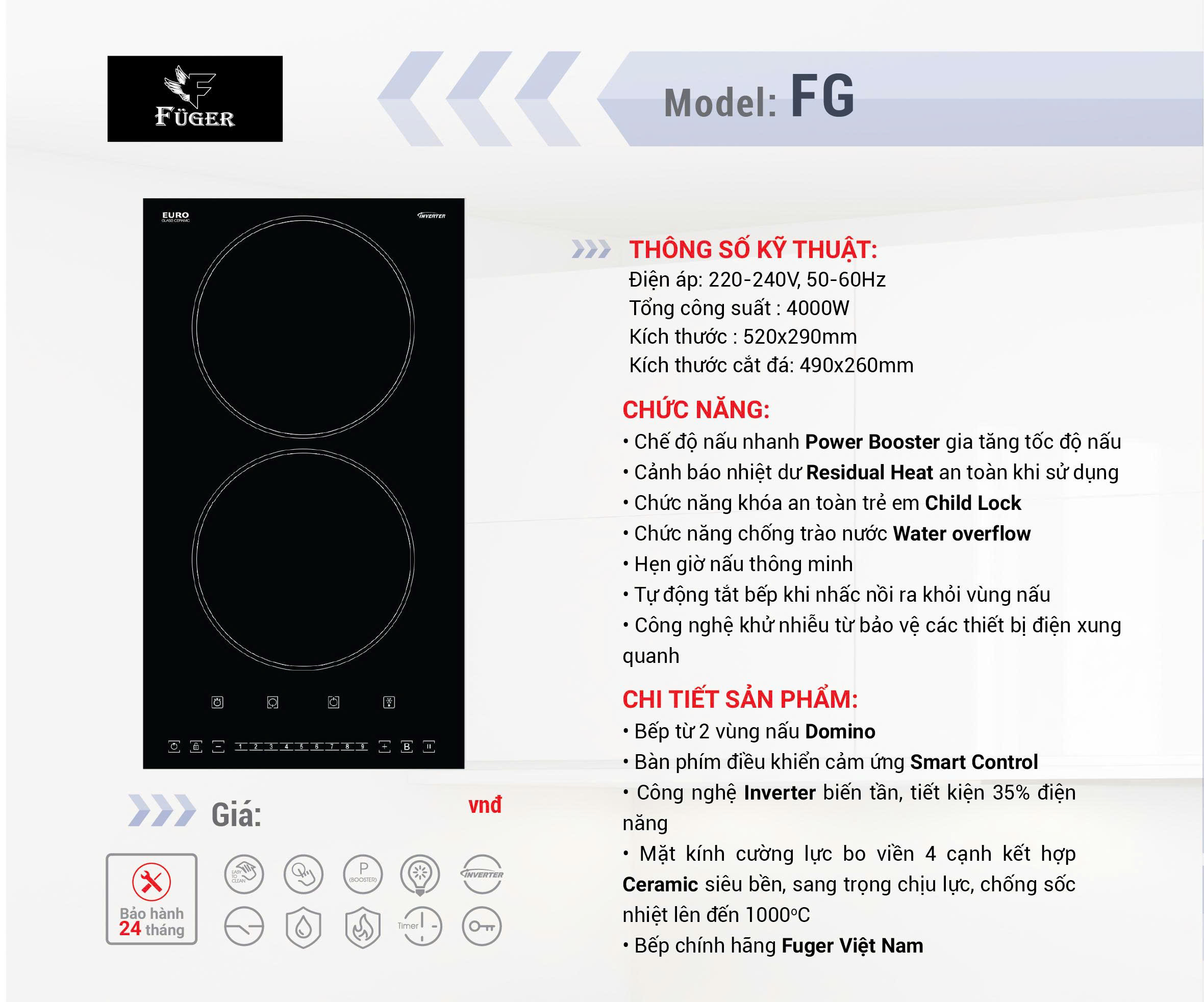 Bếp từ Fuger D08