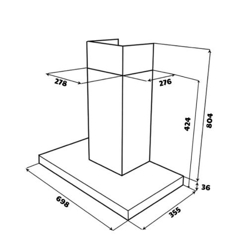 Máy hút mùi áp tường GrandX GX H70T78B