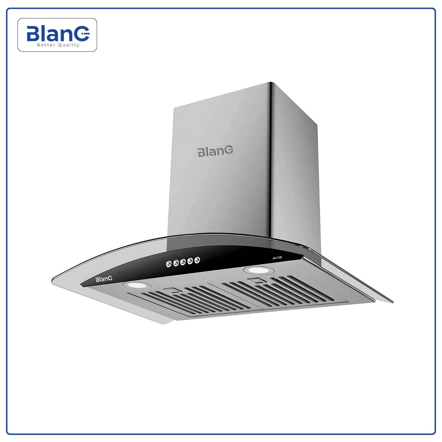 Máy Hút Mùi Kính Cong BLANC BA 70B / BA 90B