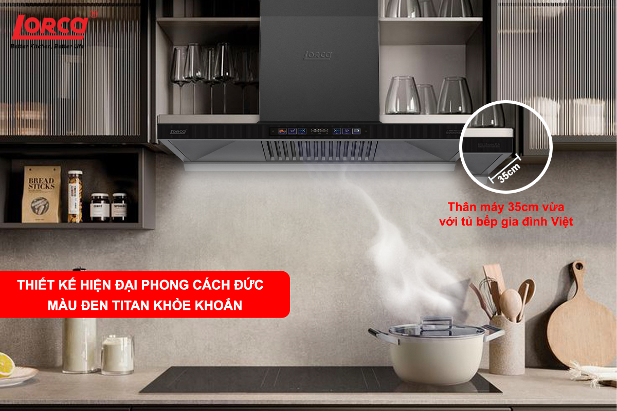 Hút Mùi Lorca LC 3619 Premium SR8L